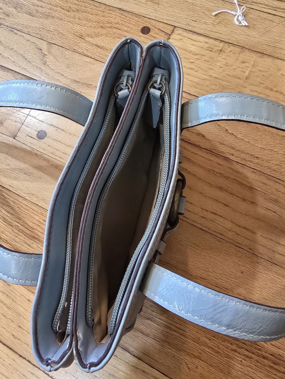 Nine West Powder Blue Faux Leather Mini Shoulder Bag | Vintage Y2K Style - Picture 10 of 10